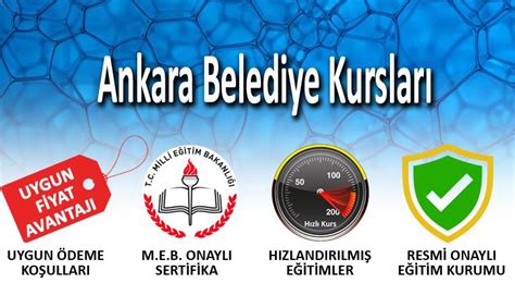 Ankara belediye eğitim kursları